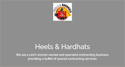 Desktop Screenshot of heelsandhardhats.com